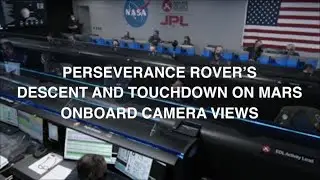 NASA released the first high-speed video of a spacecraft landing on Mars.