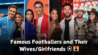 Age Comparison: Famous Footballers and Their Wives/Girlfriends ⚽💑 | Ronaldo, Messi, Neymar, Mbappe