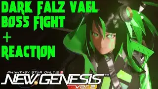 PSO2:NGS Dark Falz Vael Boss Fight + Reaction | I lost 10mil Meseta to stay alive!