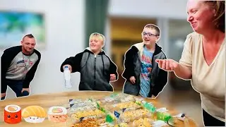 Flipping Fun: Water Bottle Race at Dinner Time