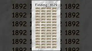 Find the 8129 Number game #8129 #fypp #iqtes #iqtest #shortsfeed #different #puzzle #viralvideo