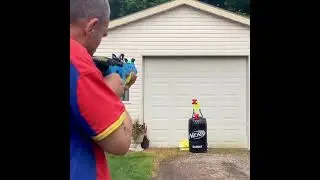 NERF Rival Pathfinder 8 Half Dart In-line Mod - Quick Firing Demo!  #shorts #nerf #nerfmod #blasters