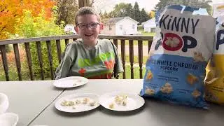 @Chase & Grandpa&rsquo;s Junk Food Taste Test- Skinny Pop Popcorn