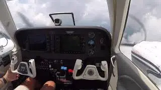 G58 Baron racing the weather