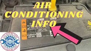 Ford Transit Custom 2023 Diesel Air Conditioning Gas Refill Information Label Location