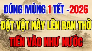 ĐÚNG MÙNG 1 TẾT Đặt Vật Này Lên Bàn Thờ Gia Chủ Sẽ ĐỔI ĐỜI GIÀU SANG PHÚ QUÝ, Tiền Bạc Ùn Ùn Kéo Đến