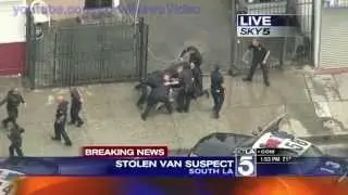 Wild Police Chase - South Los Angeles, CA - April 30, 2013