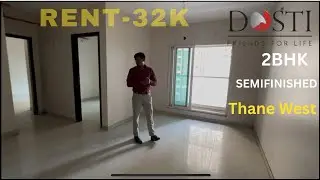 2 bhk flat for #rent | Dosti west country | monthly rent-32k| thane west | with car parking