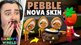 LANÇOU UMA NOVA SKIN DO PEBBLE CARREGANDO UM OVO FRITO!! | DANDY'S WORLD - ROBLOX