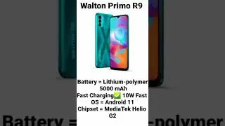 Walton Primo R9 Full Specifications | MSOP Bangla Review |