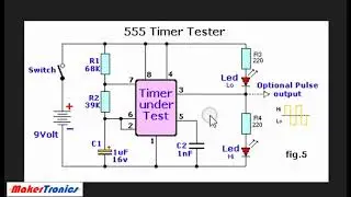 Simple 555 Timer Tester Circuit
