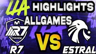 RAINBOW7 VS ESTRAL ESPORTS GAMES HIGHLIGHTS - LEAGUE OF LEGENDS - LLA D&Iacute;A 6 2024