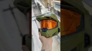 Fully 3D printed #Halo Infinite Master Chief Helmet #cosplay #3dprinting #do3d #masterchef