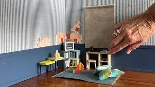 How to Make a Miniature IKEA Stool & Desk