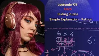 773 Sliding Puzzle - Leetcode 773-  Day 25/30- Python - Simple Explanation
