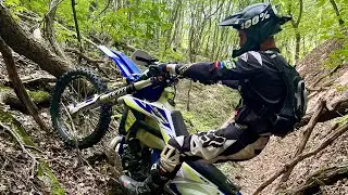 Катаем фрирайд с @jztik2500  ,тест титановых подножек Ti-Rex  #enduro #мото #эндуро #кавказ