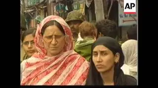 INDIA/KASHMIR: SECURITY IN  CITY OF SRINIGAR INTENSIFIED