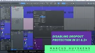Отключение защиты от выпадения данных в Studio One 6.2