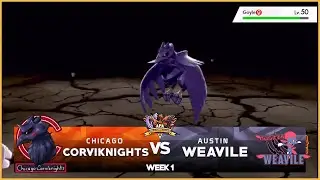 Timer is Fun APA Academy S3 W1 Chicago Corviknight vs Austin Weaviles