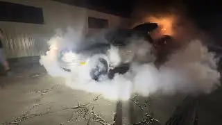 Lifted VW TDI Wagon burnout 