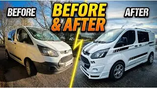 Transit Custom restoration & body styling Tutorial | Builders van to a stylish camper