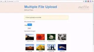 HTML5 - Nette Framework - Multiple File Upload