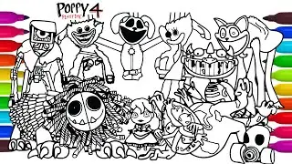 Poppy Playtime Chapter 4 Big Coloring Pages / How to Color Main Bosses and MONSTERS #Z832
