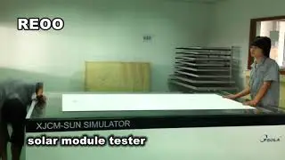 Solar module tester for measurement solar panel with sun simulator.   www.reoo.net