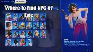 Where to Find Fortnite NPC #7 Evie - Cuddle Cruisers - Chapter 3 Season 4