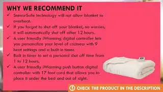 SensorPedic Heated Electric Blanket with SensorSafe Review - Best Heated Blanket for Outdoors