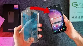 Best Screen Protector for Samsung Galaxy S23 - Installation (amFilm 9H Tempered Glass)