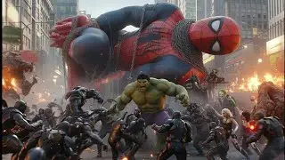 HULK vs SPIDER-MAN MONSTER! Joker&rsquo;s Magic Saves the City |  #hulk #joker #trendingshorts #viralusa 🌆