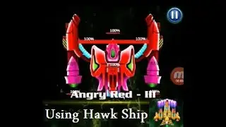 Alien Shooter - Angry Red Hard - No slow No Booster - Using Hawk Ship