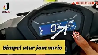 Cara setting jam vario 125 terbaru #hondavario125
