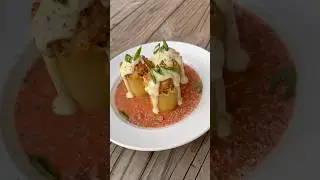 Creole boudin lasagna rolls with pepper jack cream sauce