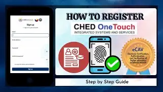 Как зарегистрироваться: CHED One Touch для ECAV 2025