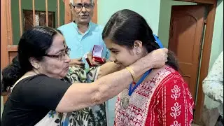 Felicitating URMI MONDAL for securing 8th Rank in Madhyamik'22,Bautia RR High School,Jogodhatri Pujo