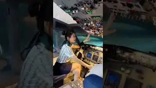 hot girl in Airplane ✈️ #youtubeshorts