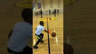 Handle station for his basketball evaluations