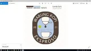 Membuat Logo Sederhana Warung Kopi Eksproso Menggunakan Rounded Rectangle Tool Text Path Tool
