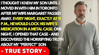 I Moved In With My Son After My Wife Died. Every Night At 11PM He Locked Away Medication —Then I...