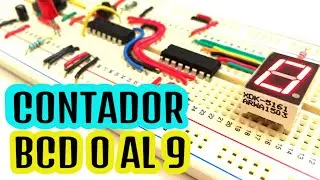 COMO HACER UN CONTADOR 0 AL 9 CON 74LS90 Y 74LS48 (PR&Aacute;CTICO)