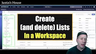 Create (and delete) your own lists in a workspace!