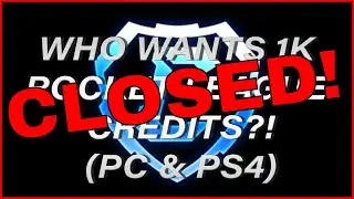 ROCKET LEAGUE GIVEAWAY! WHO WANTS 1k CREDITS?! (PC & PS4)