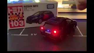 Tomica Nissan Note e-Power with LED Lights. 