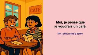 Learn French (A1) with Stories: Coffee or Tea? Our Confusing Caf&eacute; Order! 😂
