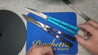 PoiKilo PM1 Dao ZircuTi Balisong unboxing and size comparison