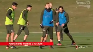 Milan training session 09 12 2016