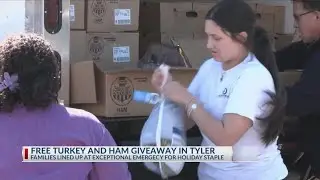 Free turkey and ham giveaway in Tyler on Saturday