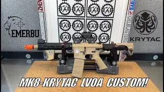 Custom Gel Blaster Build Complete (TOY!) - EMERBU TOYS / BOHAN MK8 - Krytac LVOA - ARP9 Stock!